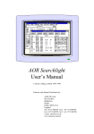 AOR AR-3000A User`s manual