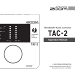Zoom Thunderbolt TAC-2 Specifications