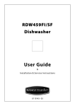 Rangemaster RDW459SF User guide