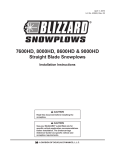 Blizzard Highbeam Owner`s manual