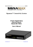 SignaMax 065-7905A User`s manual