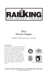 MTHTrains GG-1 Operator`s manual