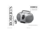 Roberts CD9912 Operating instructions