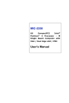 Advantech MIC-3358 User`s manual