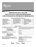 Whirlpool WF-NL120V Use & care guide