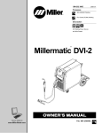 Miller Electric DVI-2 R Owner`s manual