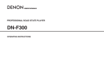 Denon DN-F300 Operating instructions