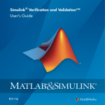 MATLAB SIMULINK VERIFICATION AND VALIDATION - S User`s guide