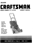 Craftsman 917.372290 Owner`s manual