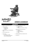 Mercury Mambo Owner`s manual