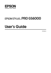 Epson Stylus Pro GS6000 User`s guide