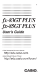 Casio E-10 User`s guide