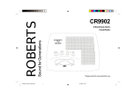 Roberts CR9902 Specifications