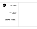 Motorola 120T User`s guide