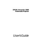 Epson EMP-8300 User`s guide