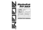 Zoom RhythmTrak RT-323 Specifications