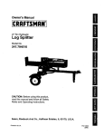 Craftsman 247.794510 Owner`s manual