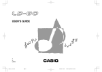Casio LD-80 User`s guide