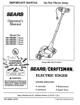 Craftsman 257.796432 Operator`s manual