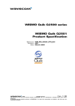 Wavecom WISMO Quik Q2501 Specifications