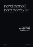 Clavia Nord Piano 2 HP User manual