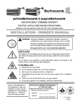 Schwank 4N12-JSERIES Owner`s manual