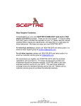 Sceptre E195 Series User manual