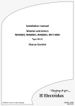 Electrolux W4850H Installation manual