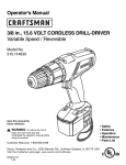 Craftsman 315.114630 Operator`s manual