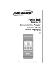 Bacharach Fyrite Tech 60 Specifications