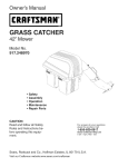 Craftsman 917.248970 Owner`s manual