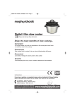 Digital 5 litre slow cooker