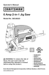 Craftsman 320.28223 Operator`s manual