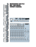 Mackie MS1202-VLZ Owner`s manual