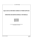 Agilent Technologies E3617A Service manual