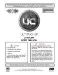 Ultra chef U405 CART Instruction manual