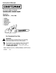 Craftsman 358.360131 Instruction manual