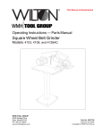 Wilton 4126AC Operating instructions