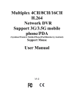 Multiplex Technology 4CH H.264 User manual