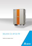 Delta SOLIVIA 5.0 Installation manual