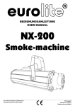 EuroLite NX-200 User manual