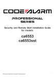 Code Alarm ca6553 Installation guide