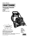 Craftsman 580.753400 Owner`s manual