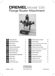 Dremel 335 Operating instructions