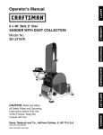 Craftsman 351.217570 Operator`s manual