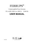 Eaton FerrUPS QFE User manual