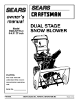Craftsman C950-52119-3 Owner`s manual