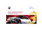 BMW 2001 325CI Owner`s manual