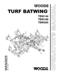 Woods Turf Batwing TBW180 Operator`s manual