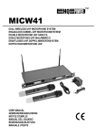 Velleman MICW42-2 User manual